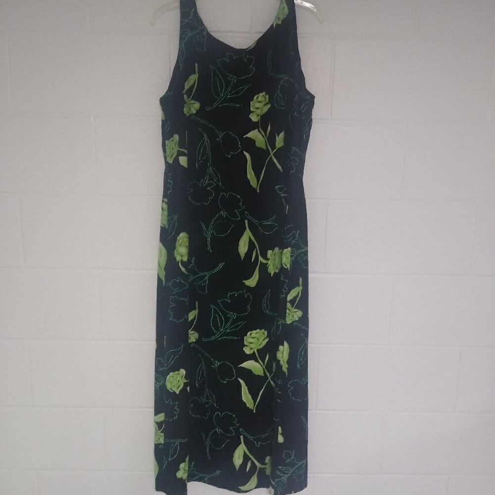 Maxi floral‎ shift dress. Size 14